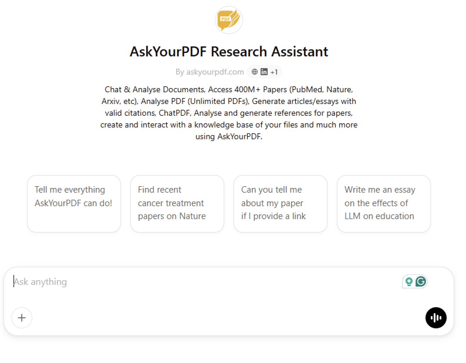 askyourpdf assistant